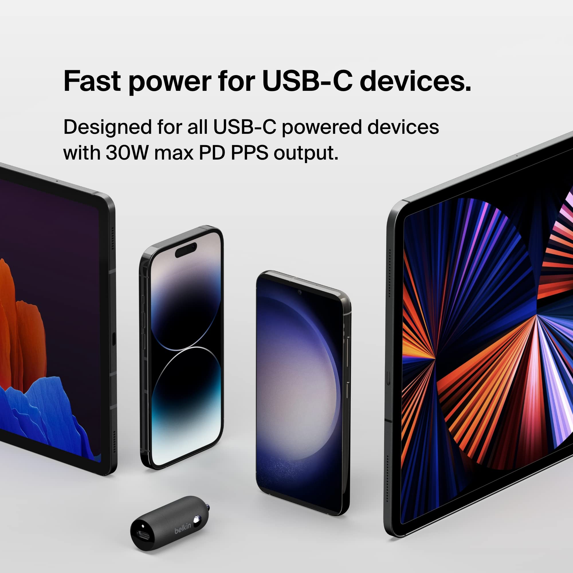 belkin-boostcharge-caricabatteria-da-auto-30-w-usb-c-pd-pps-certificato-usb-if-d image 4