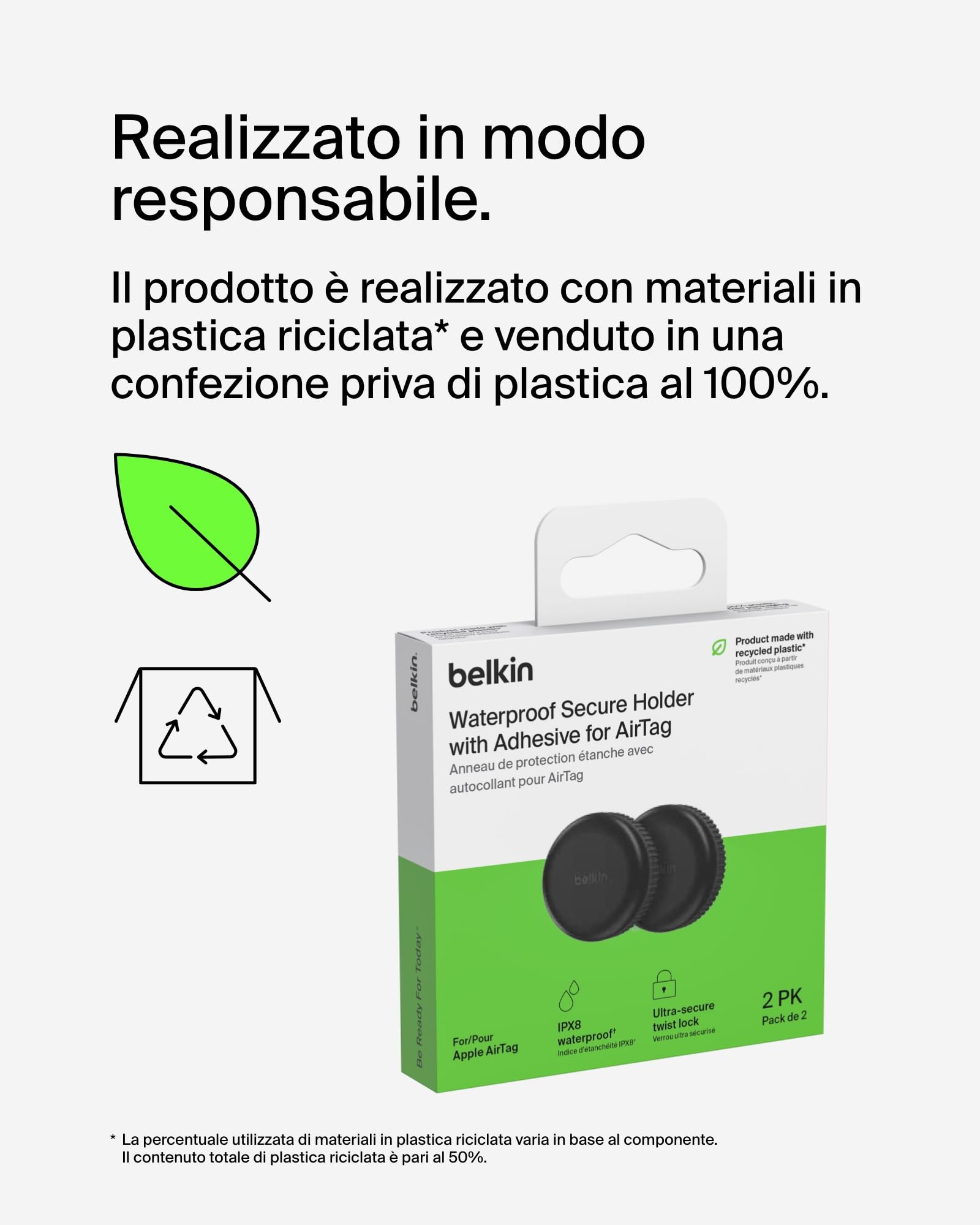 belkin-secure-holder-impermeabile-ipx8-con-adesivo-3m-vhb-per-apple-airtag-custo image 7