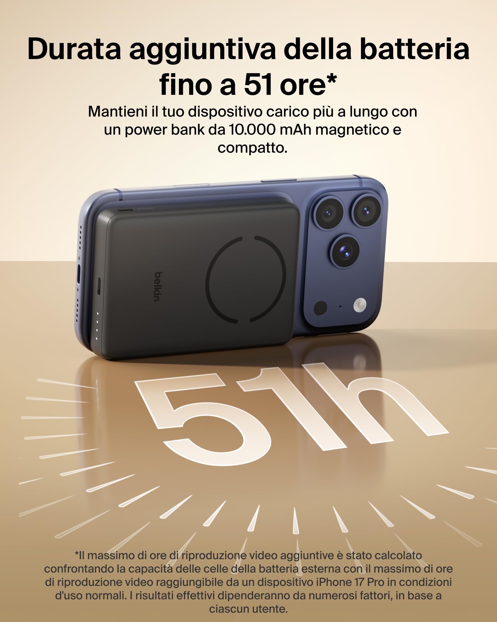 belkin-boostcharge-power-bank-10000-mah-magnetico-qi2-7-5-w-caricatore-portatile image 2