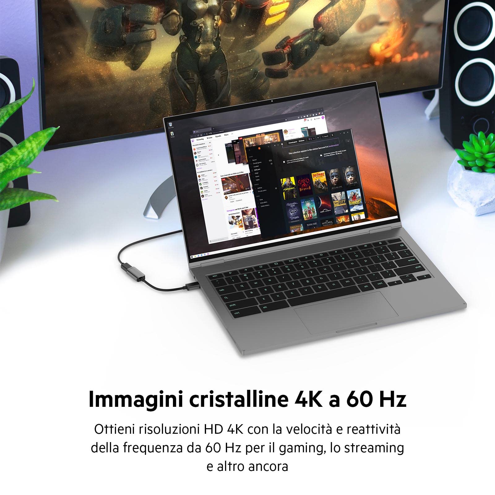 belkin-adattatore-hdmi-a-displayport-dp-1-2-hdmi-2-0-unidirezionale-4k-60-hz-hdr image 2