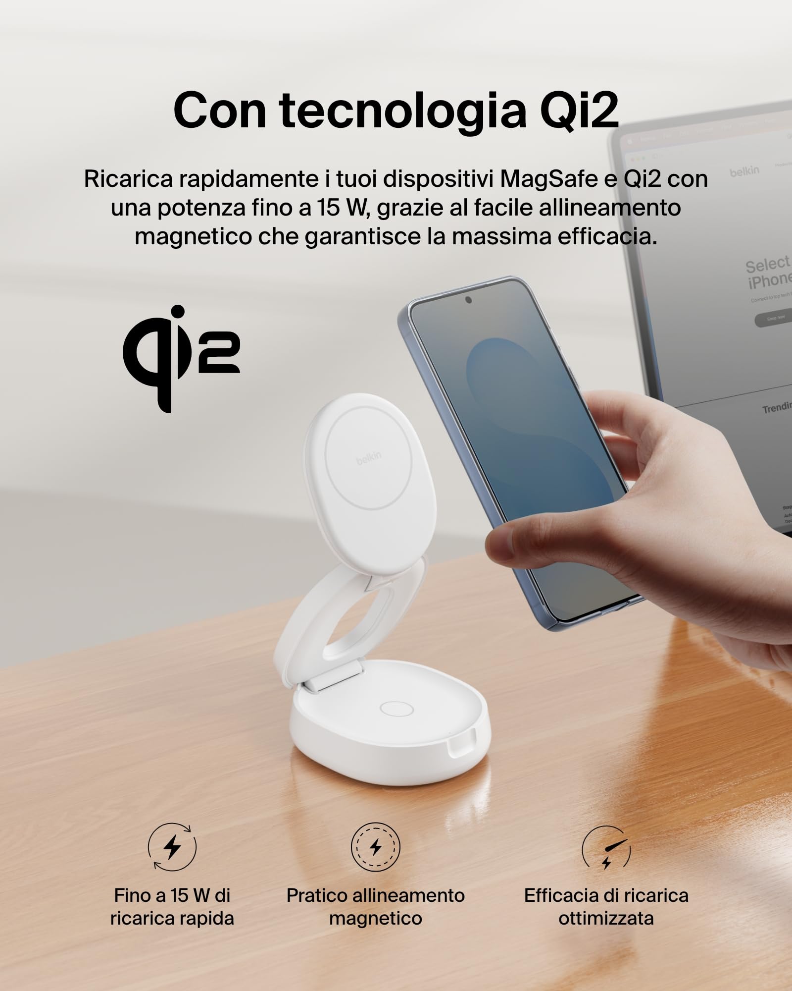 belkin-2-in-1-caricatore-wireless-qi2-15-w-con-magsafe-stazione-di-ricarica-pieg image 4