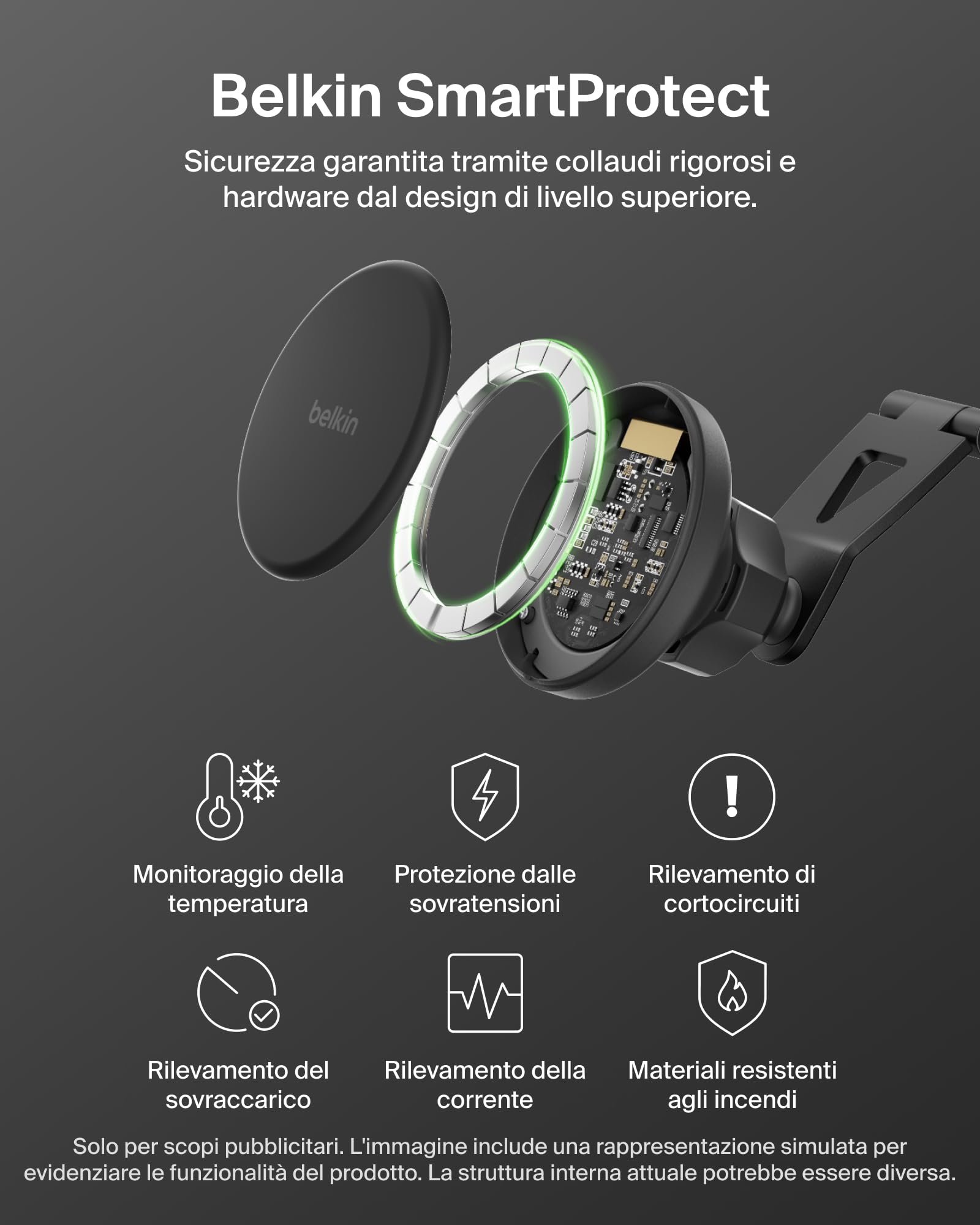 belkin-boostcharge-caricatore-wireless-per-auto-qi2-con-supporto-magnetico-per-b image 7