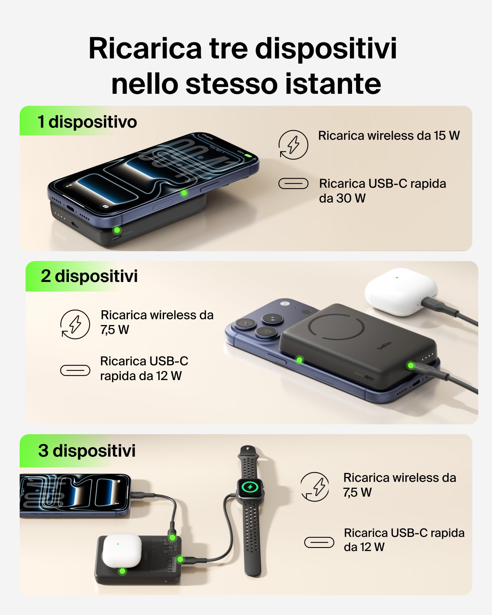 belkin-boostcharge-power-bank-10000-mah-magnetico-qi2-15-w-caricatore-portatile- image 4
