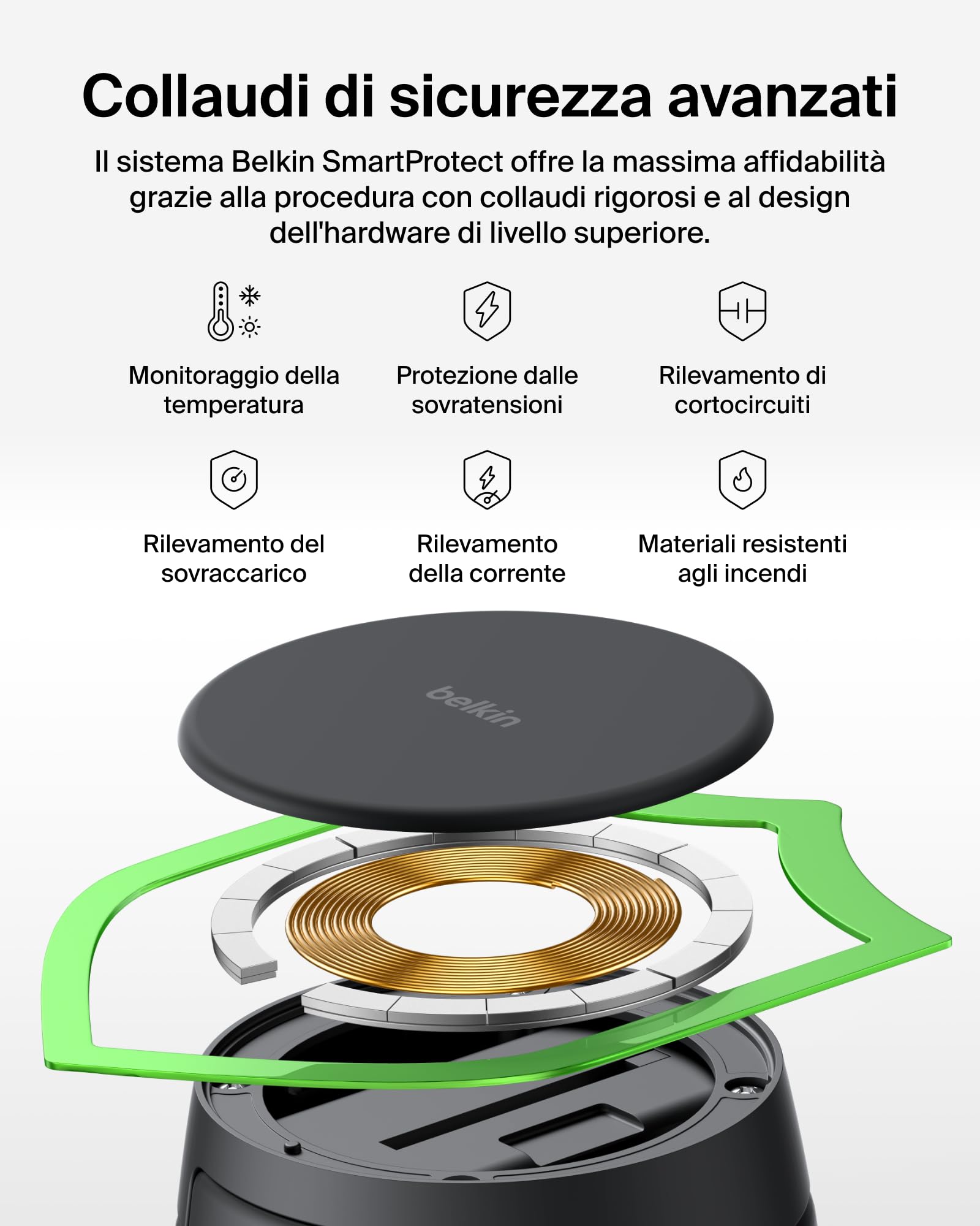 belkin-ultracharge-pro-caricatore-wireless-magnetico-2-in-1-magsafe-qi2-25w-per- image 8