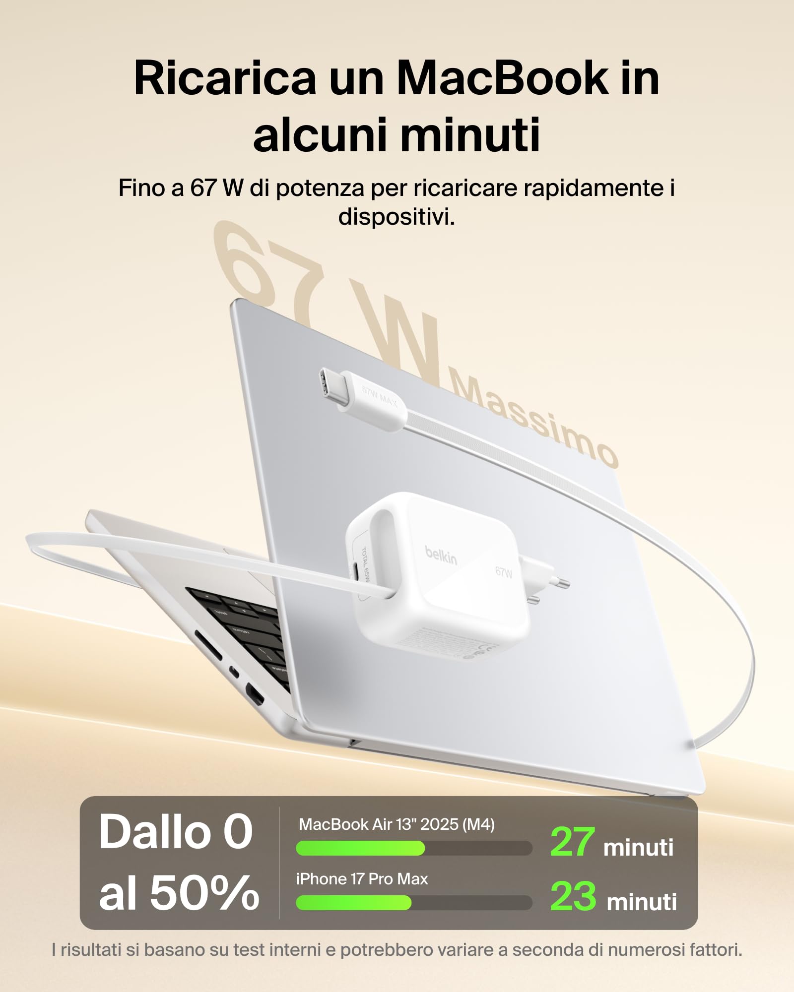 belkin-caricabatterie-usb-c-gan-67w-con-cavo-usb-c-retrattile-1-m-e-porta-usb-c- image 4