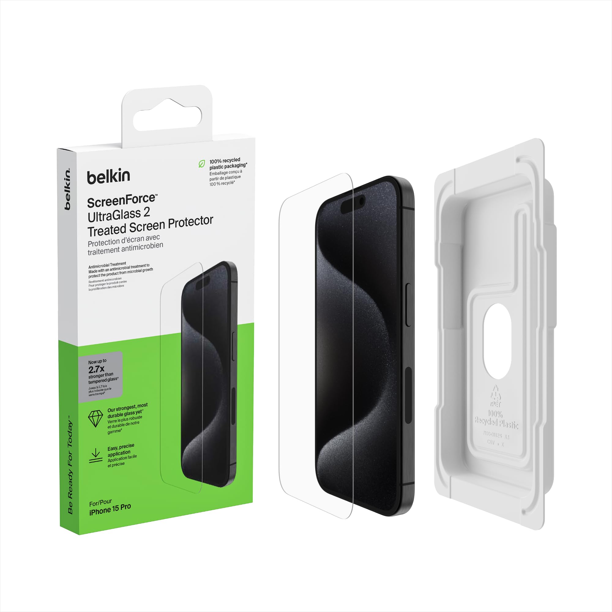 belkin-screenforce-ultraglass-2-proteggi-schermo-antimicrobico-in-vetro-per-ipho image 1
