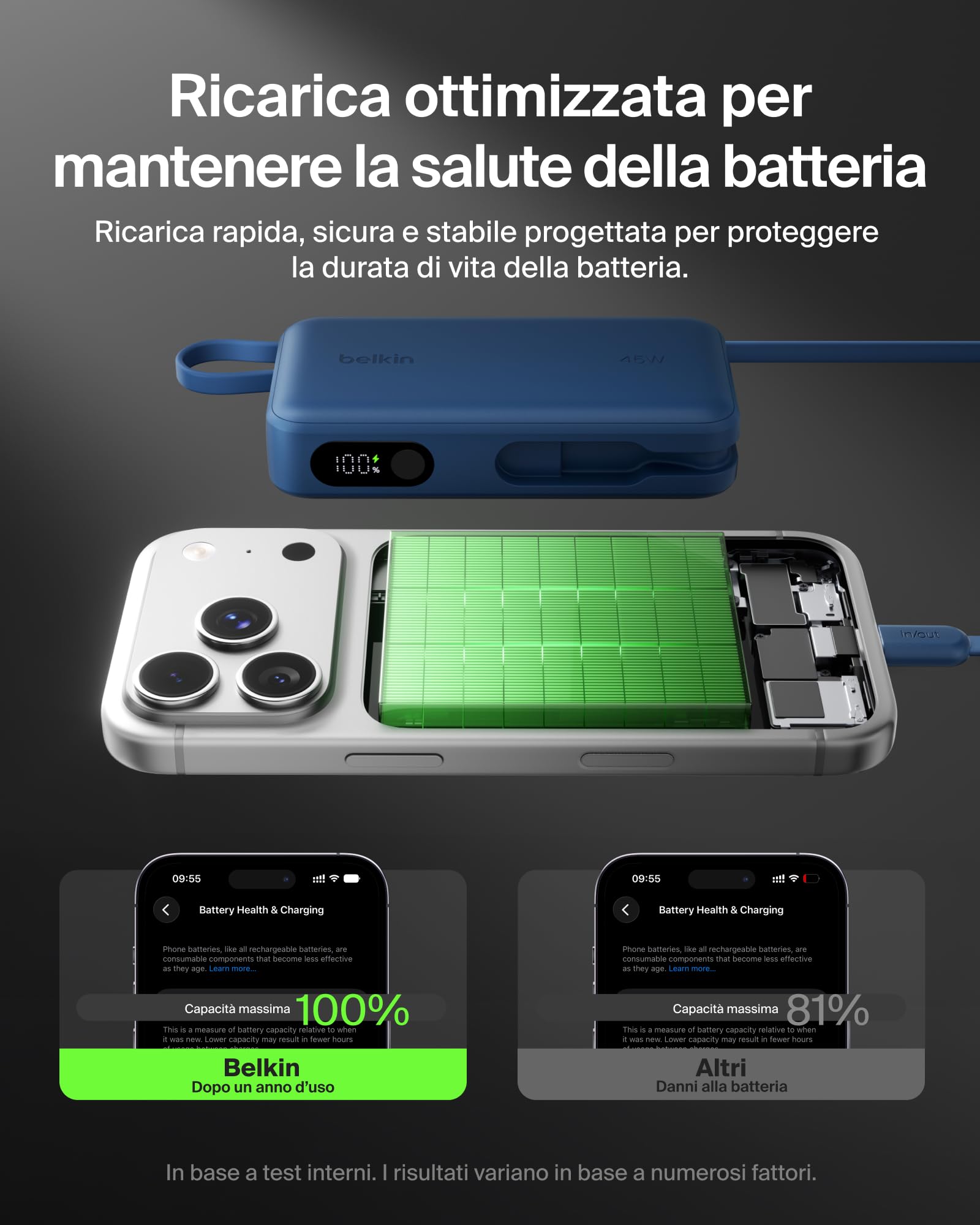 belkin-ultracharge-power-bank-10-000-mah-45-w-pd-con-cavo-usb-c-integrato-e-disp image 7