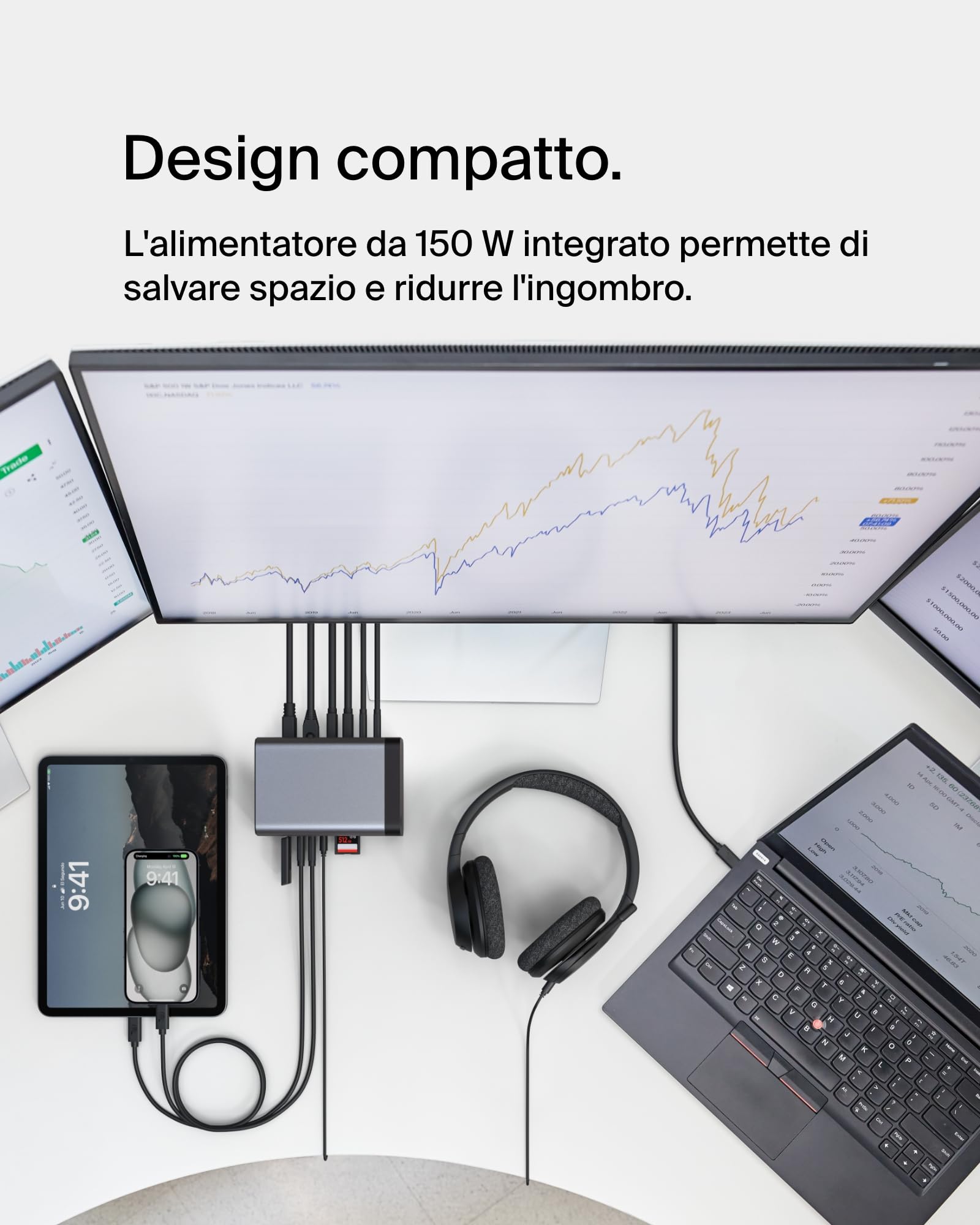 belkin-dock-11-in-1-gan-usb-c-pro-150-w-docking-station-multiporta-con-3-display image 8
