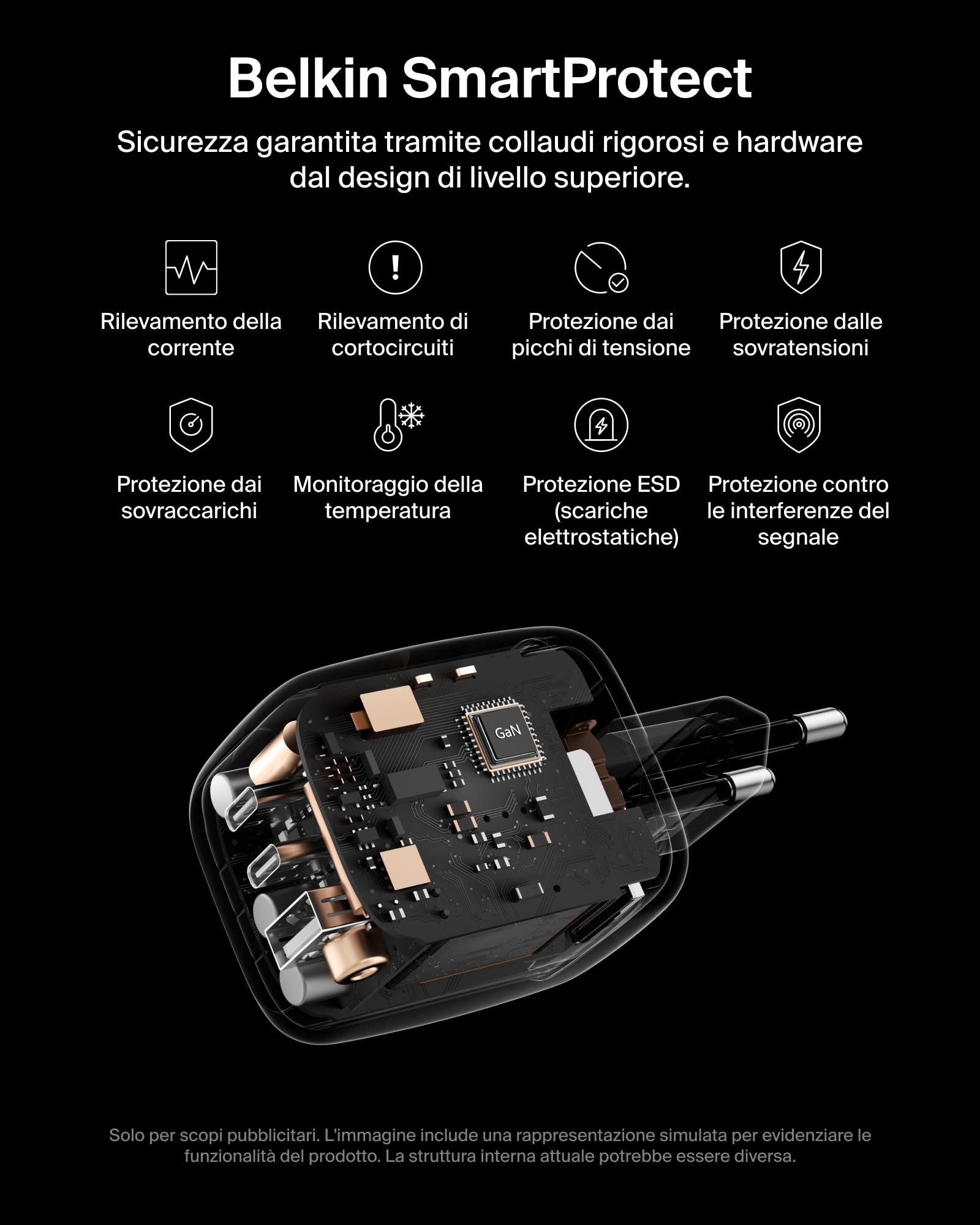 belkin-caricatore-70w-a-3-porte-gan-2x-usb-c-usb-a-con-spina-usa-gb-eu-per-macbo image 5