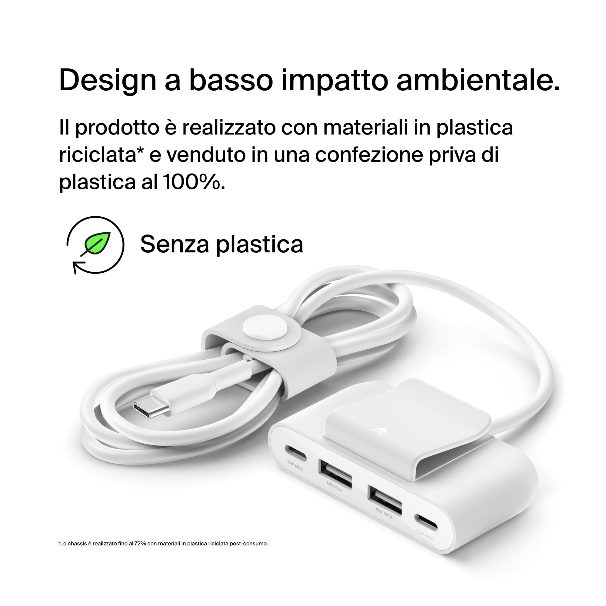 belkin-boostcharge-hub-4-porte-usb-2-usb-c-e-2-usb-a-con-cavo-da-2-m-uscita-30-w image 2