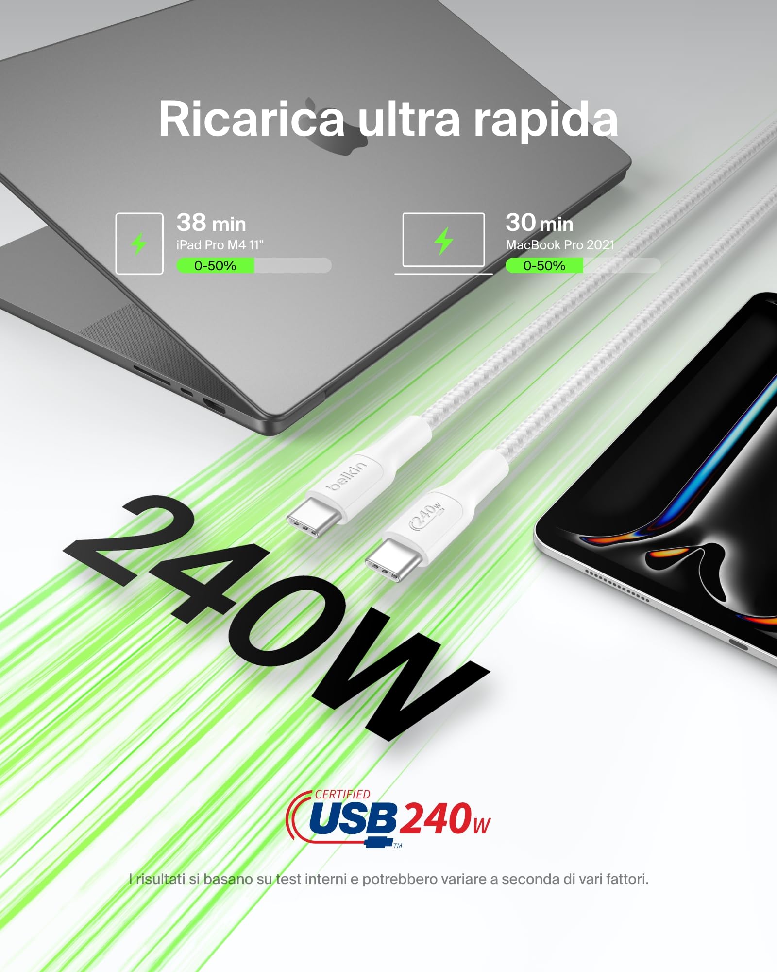 belkin-boostcharge-pro-flex-usb-c-to-usb-c-intrecciato-ecosostenibile-1-m-240-w- image 2