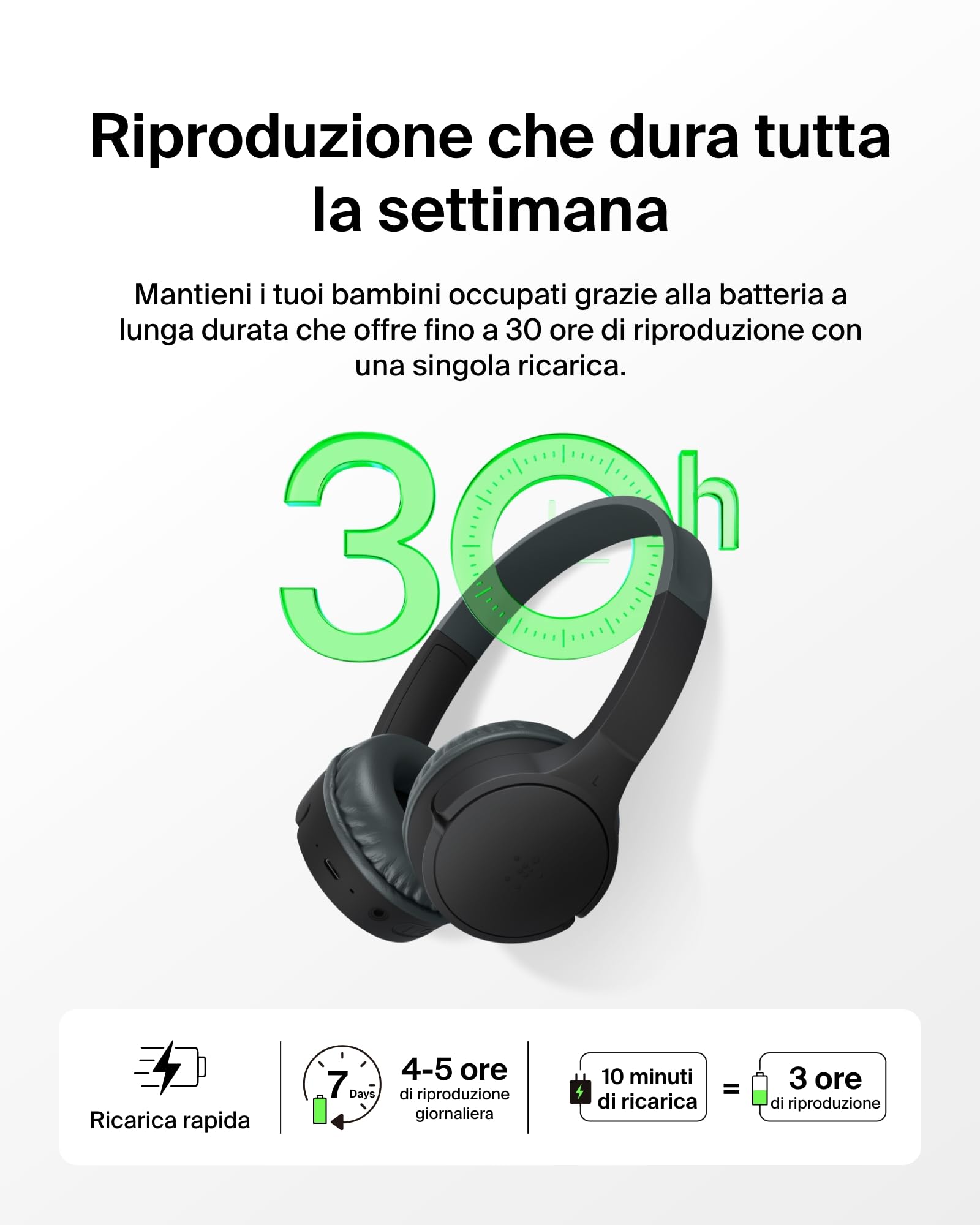 belkin-soundform-mini-cuffie-wireless-over-ear-per-bambini-con-microfono-bluetoo image 4
