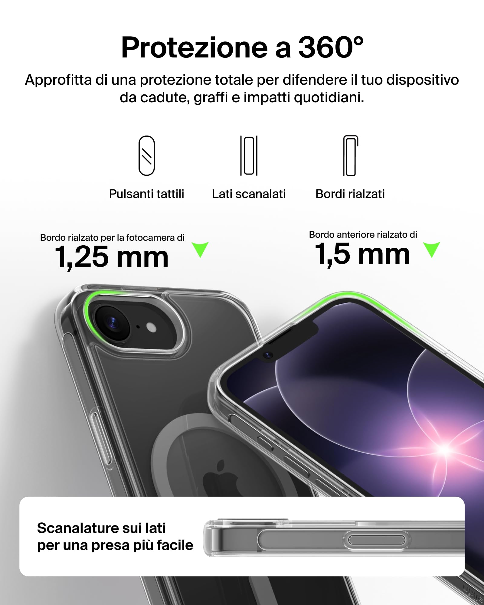 belkin-sheerforce-clear-lite-cover-trasparente-magnetica-magsafe-per-iphone-17e- image 7