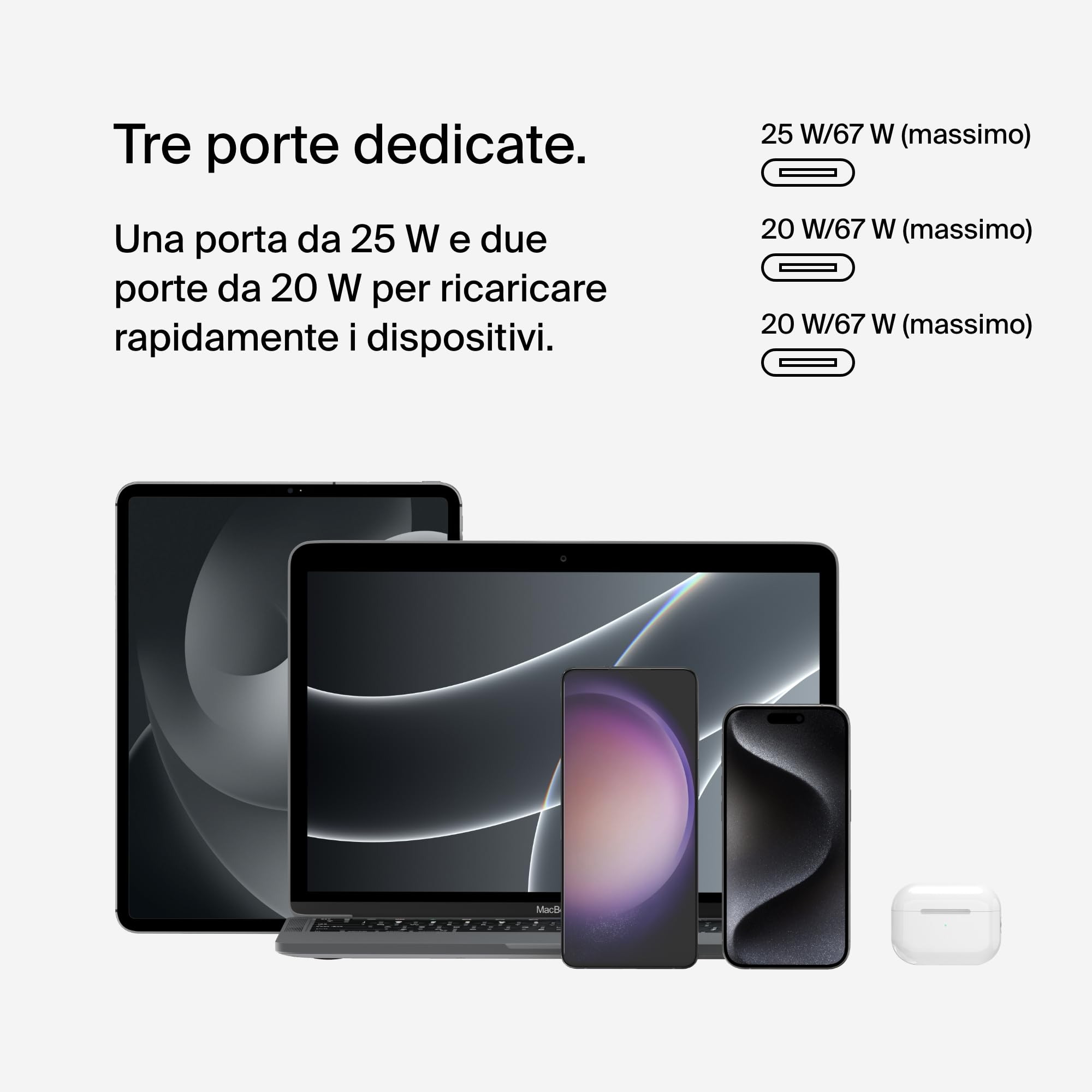 belkin-boostcharge-67-w-caricabatteria-da-parete-a-3-porte-usb-c-con-pps-e-power image 5