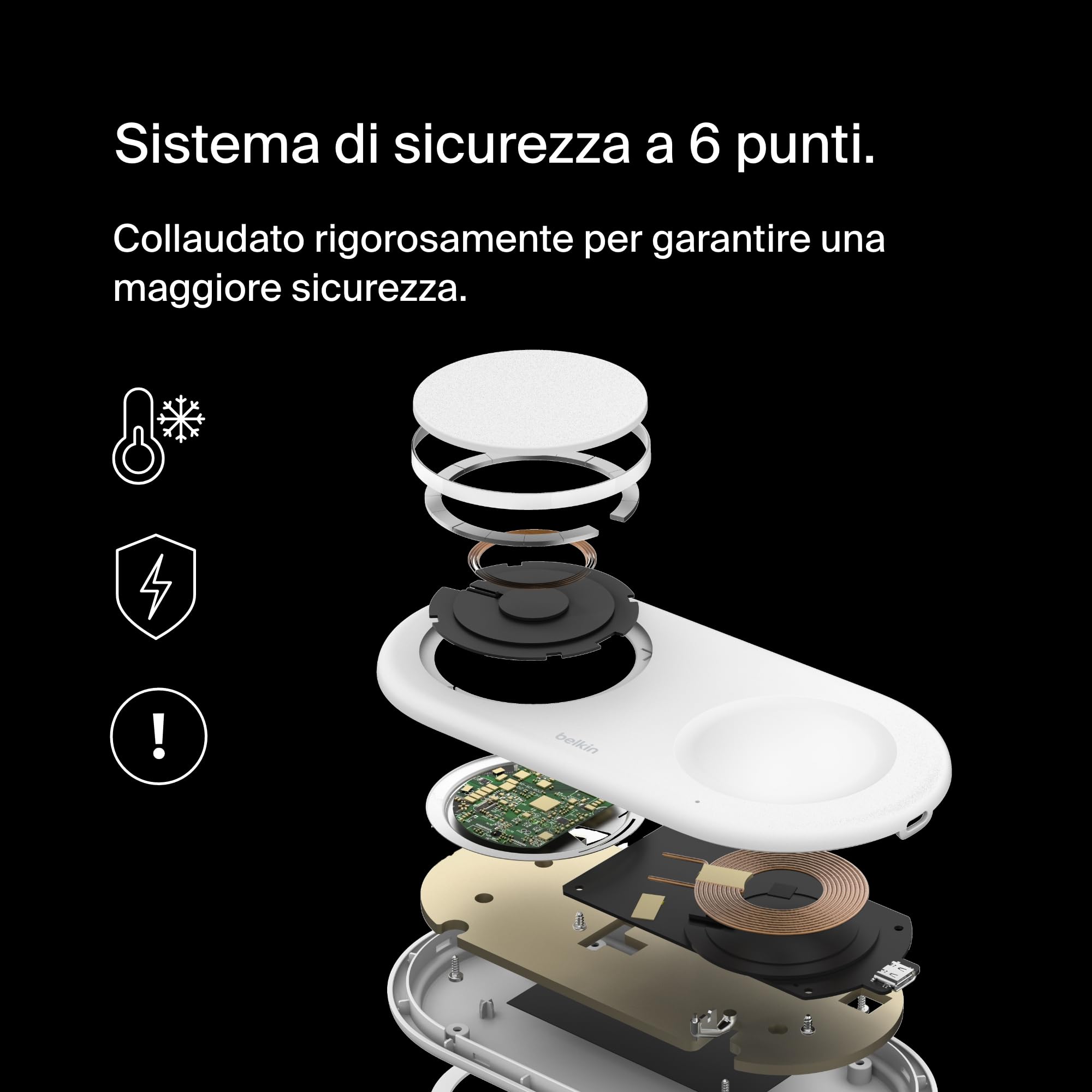 belkin-boostcharge-pro-tappetino-di-ricarica-wireless-2-in-1-qi2-15w-magsafe-per image 5