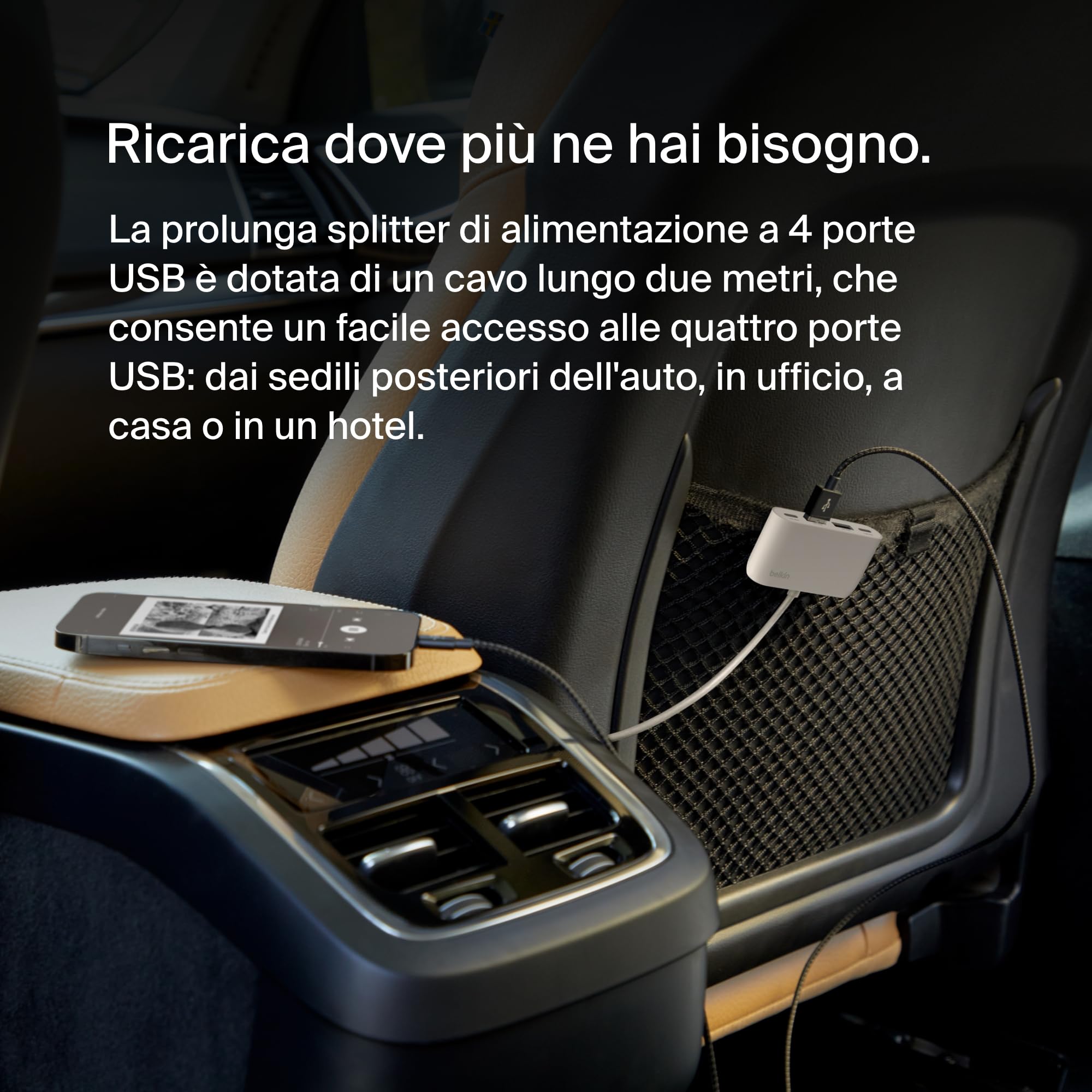 belkin-boostcharge-hub-4-porte-usb-2-usb-c-e-2-usb-a-con-cavo-da-2-m-uscita-30-w image 5