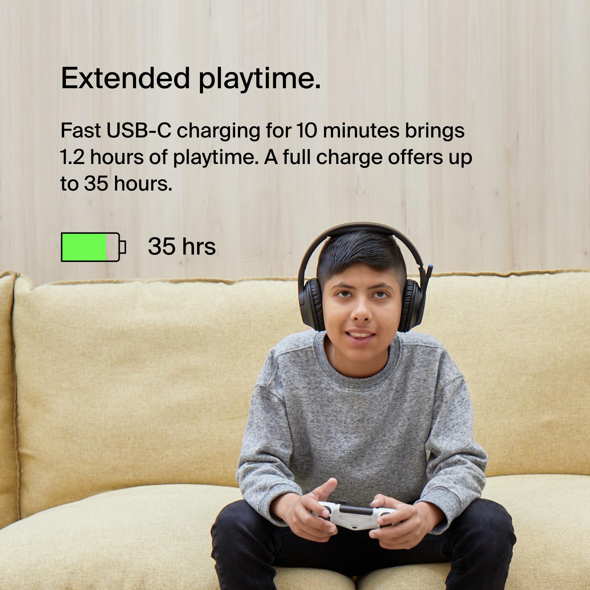 belkin-soundform-inspire-cuffie-wireless-bluetooth-over-ear-per-bambini-con-micr image 2