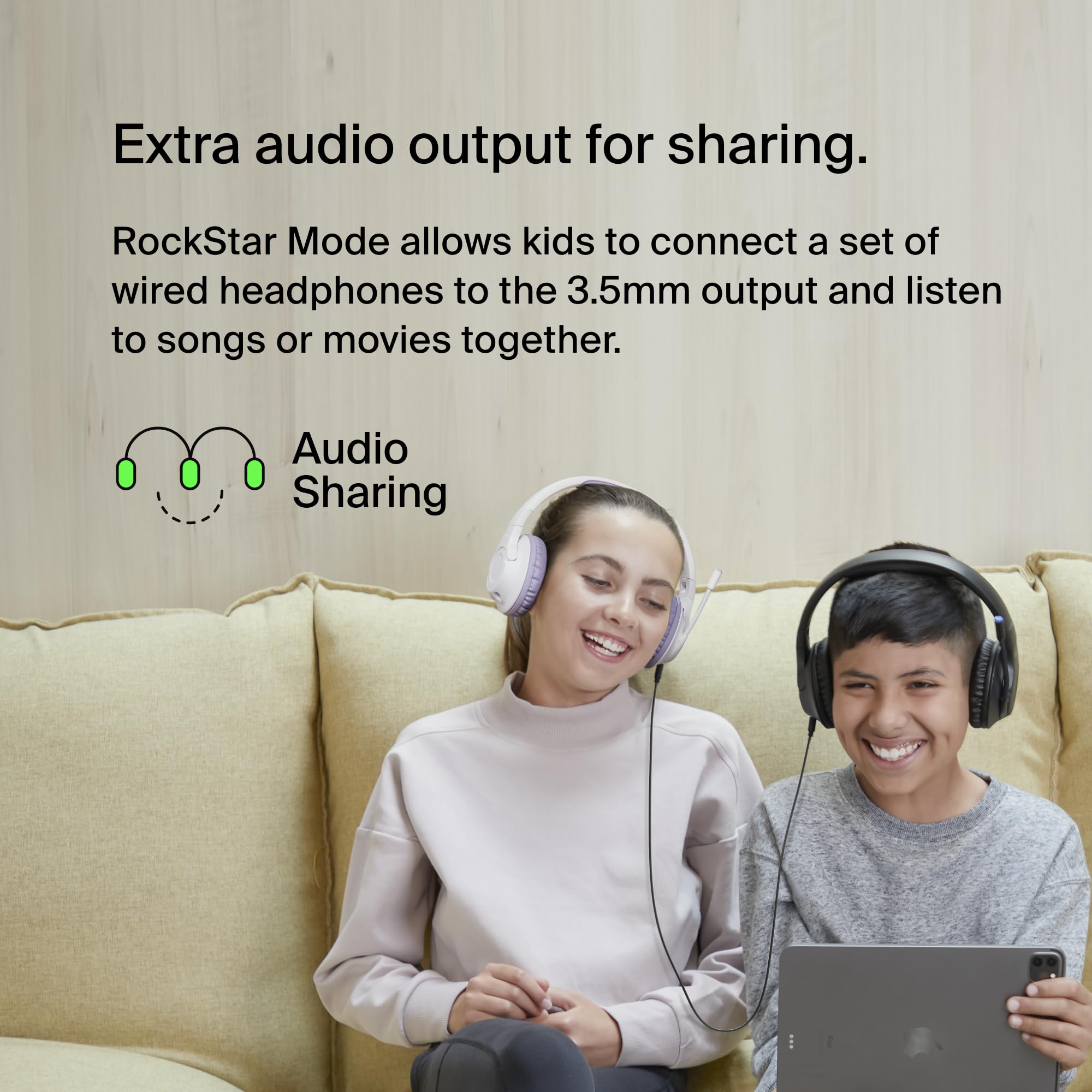 belkin-soundform-inspire-cuffie-wireless-bluetooth-over-ear-per-bambini-con-micr image 3