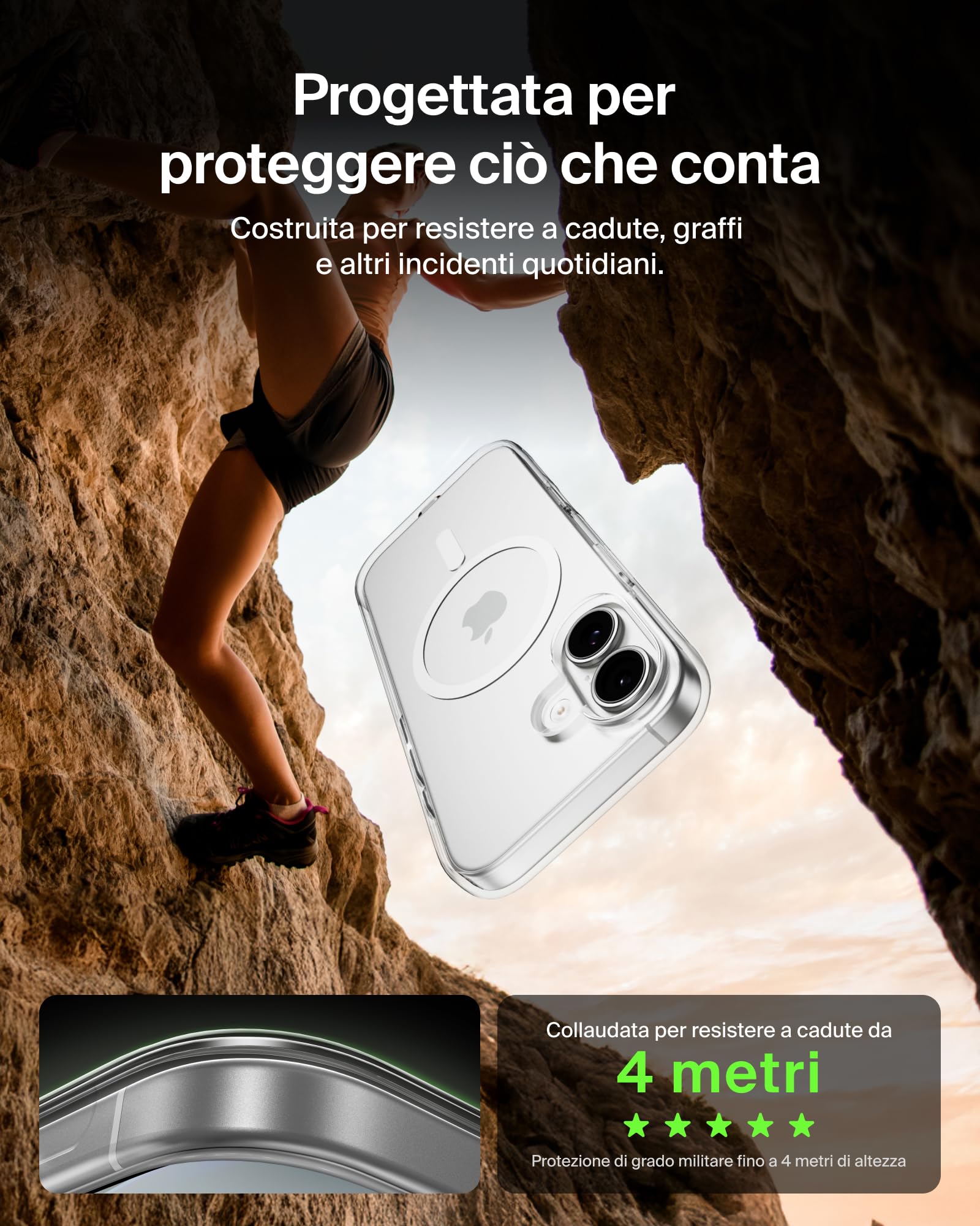 belkin-sheerforce-clear-cover-per-iphone-17-compatibile-magsafe-custodia-traspar image 2