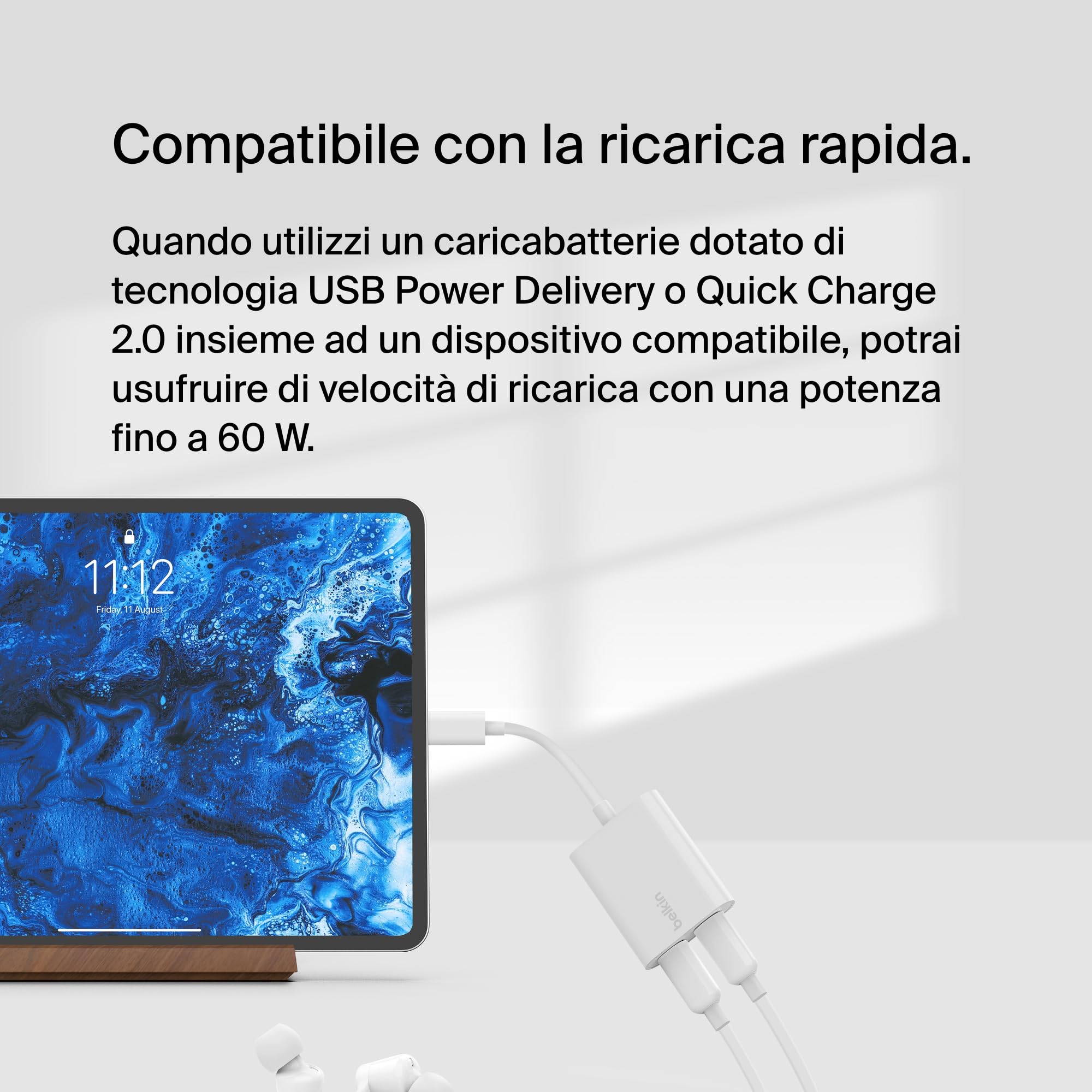 belkin-rockstar-adattatore-audio-ricarica-usb-c-2-in-1-pass-through-60-w-usb-pd- image 3