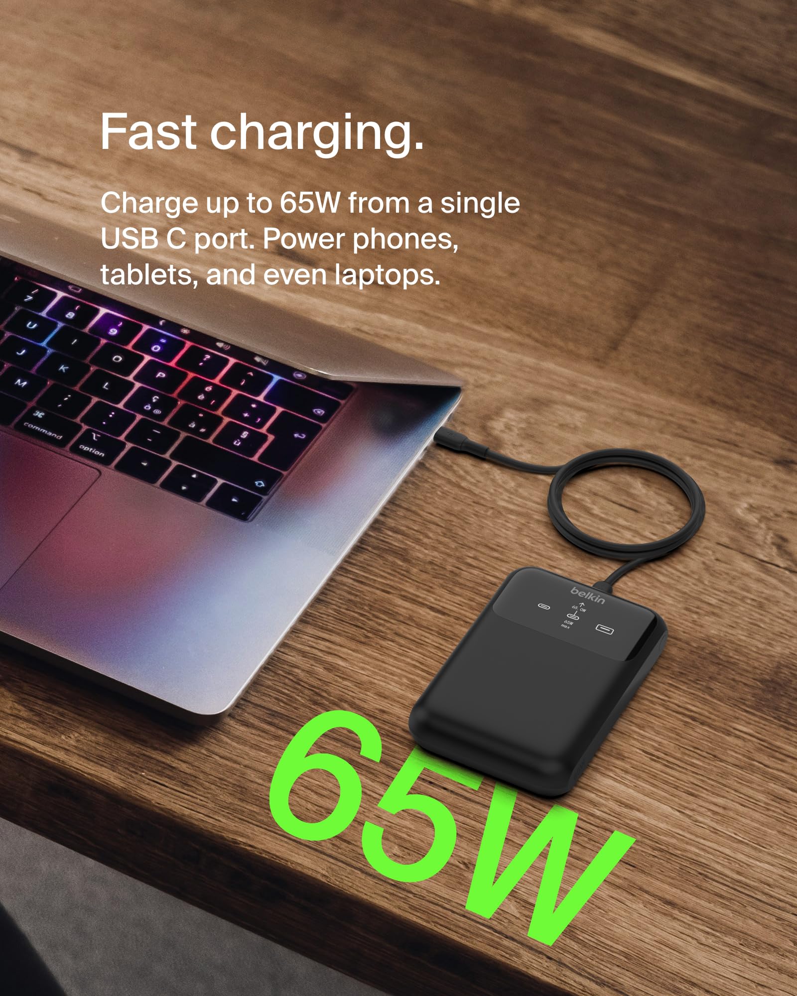 belkin-boostcharge-power-bank-20k-65-w-con-3-porte-usb-c-usb-a-e-display-digital image 2