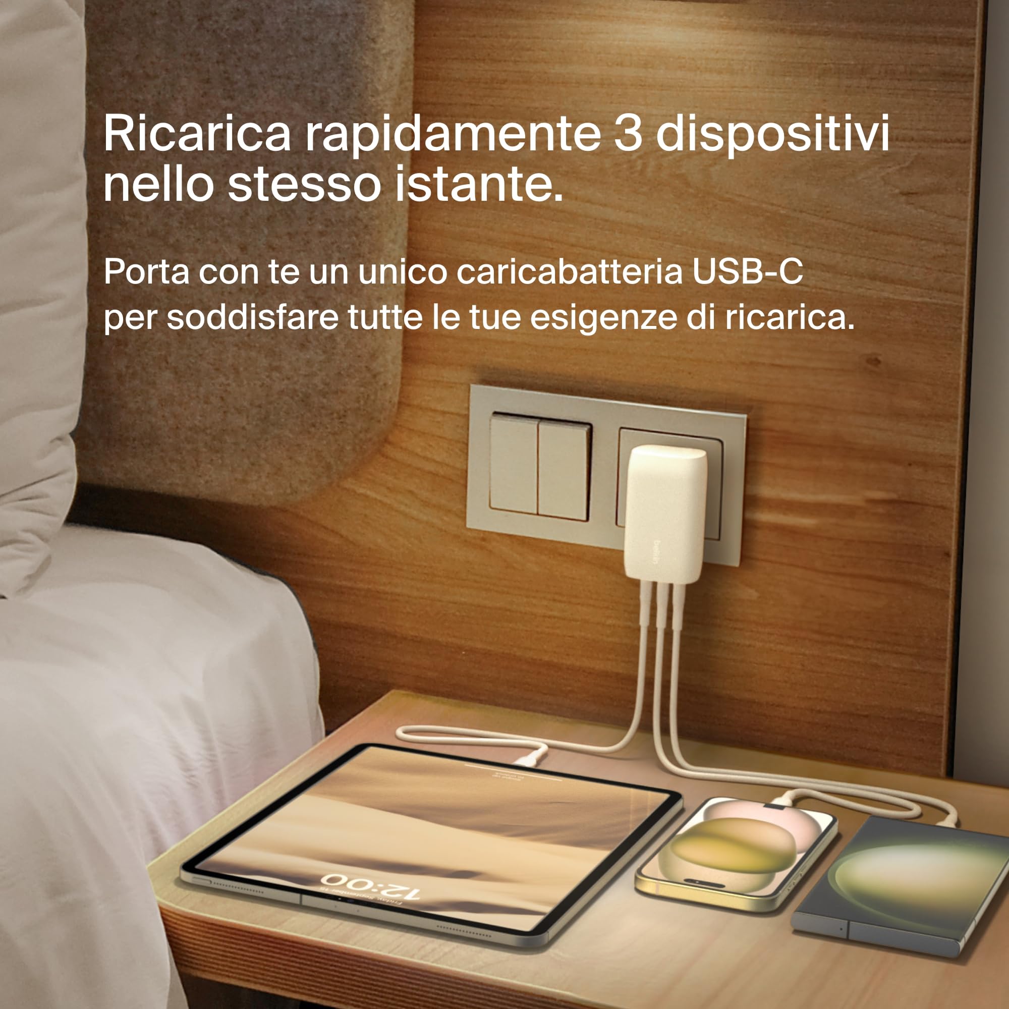 belkin-boostcharge-67-w-caricabatteria-da-parete-a-3-porte-usb-c-con-pps-e-power image 2