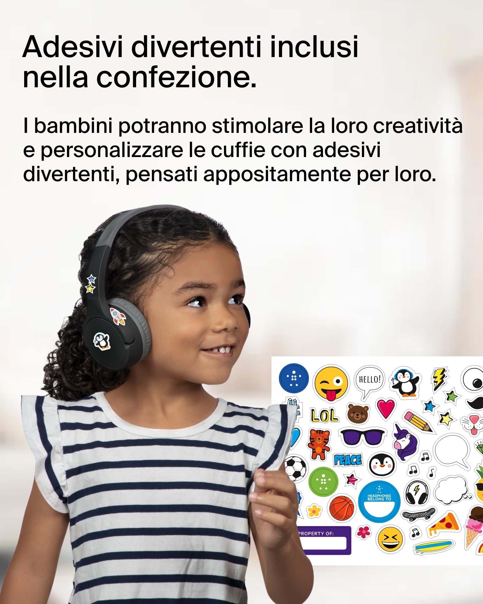 belkin-soundform-mini-cuffie-wireless-over-ear-per-bambini-con-microfono-bluetoo image 8