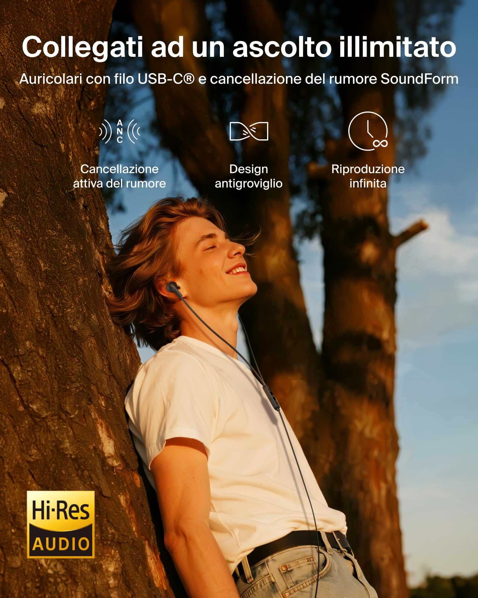 belkin-soundform-auricolari-con-filo-usb-c-con-cancellazione-attiva-del-rumore-a image 2