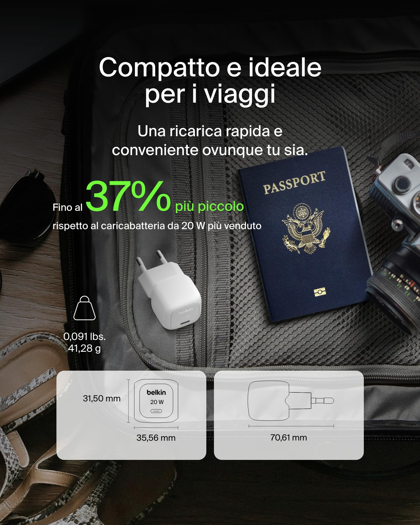 belkin-boostcharge-20w-caricatore-usb-c-a-cubo-alimentatore-rapido-per-iphone-17 image 4