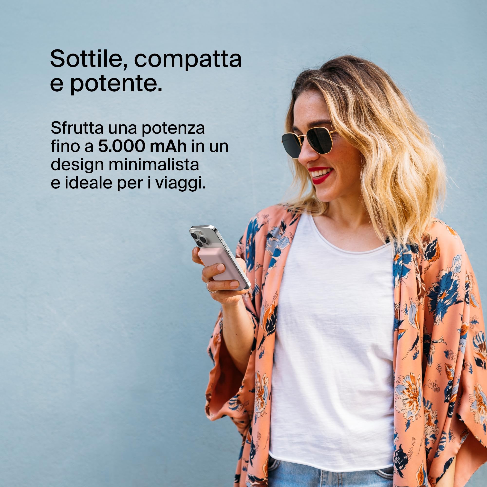 belkin-batteria-esterna-wireless-magnetica-magsafe-5000-mah-con-ricarica-passant image 3