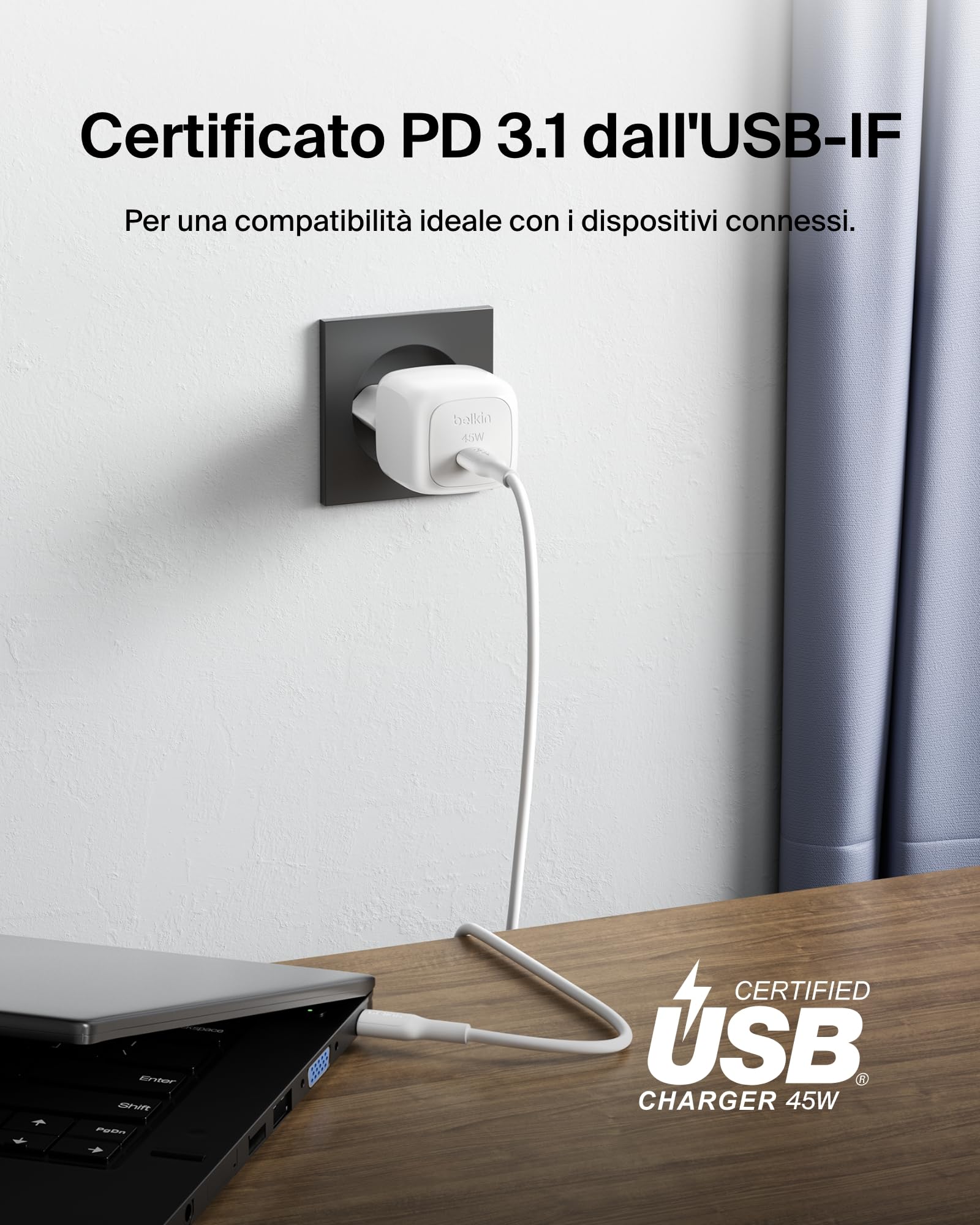 belkin-boostcharge-caricatore-da-parete-compatto-usb-c-45-w-power-delivery-3-1-r image 5