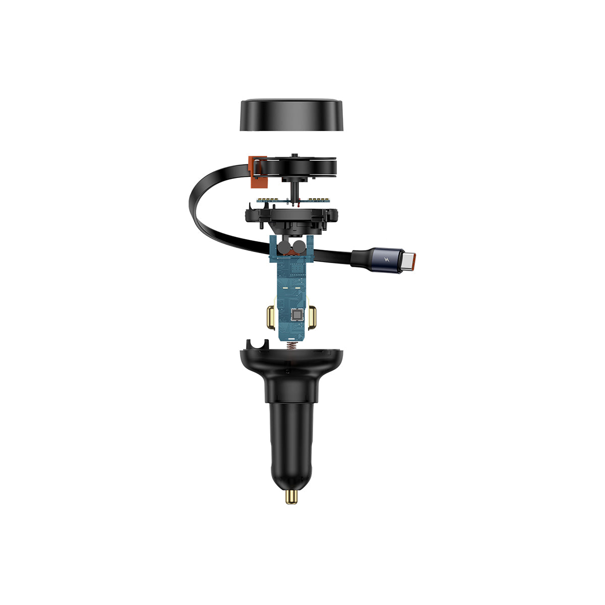 baseus-enjoyment-pro-caricatore-auto-retrattile-usb-c-60w-con-cavi-retrattili image 6