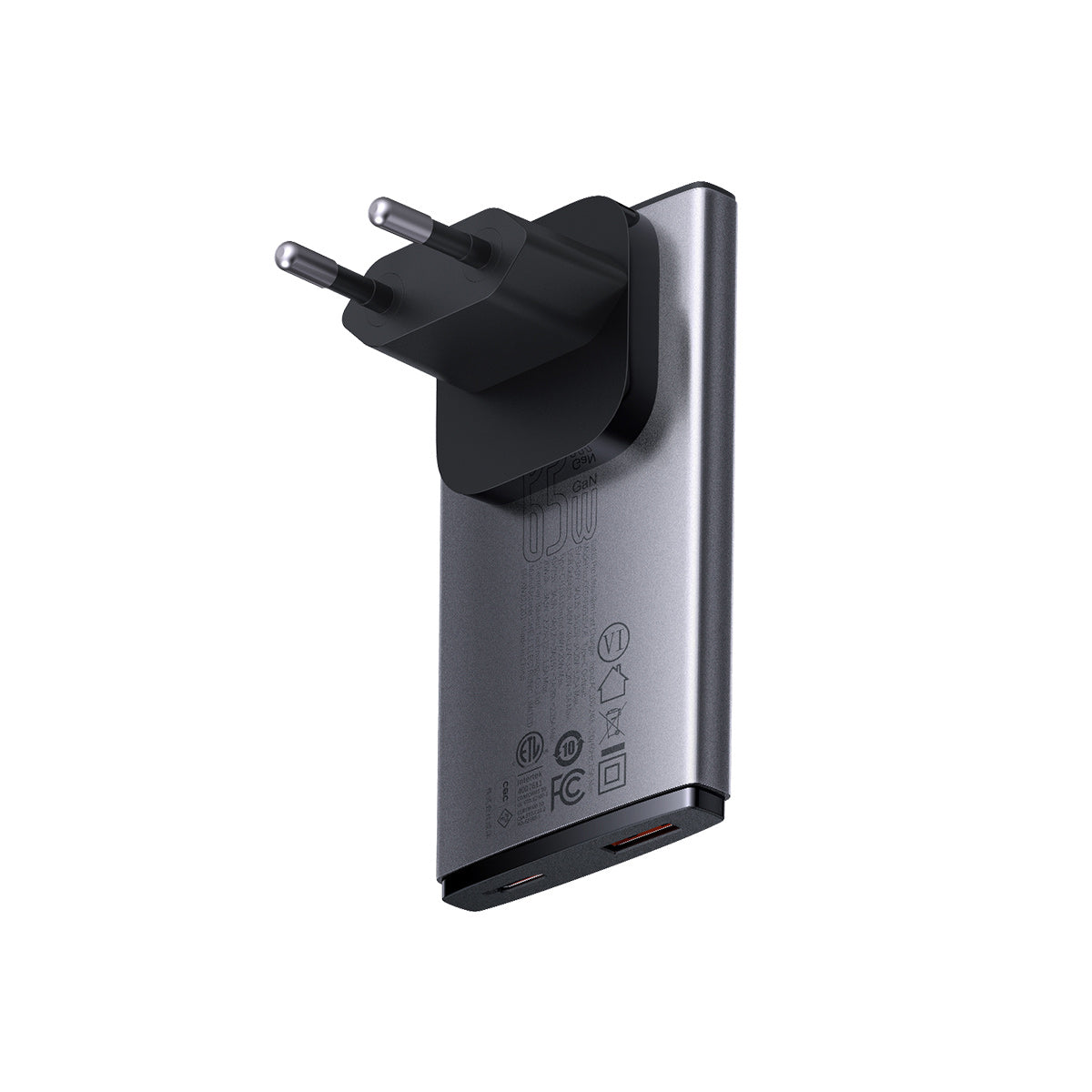 baseus-gan5-pro-usb-c-travel-adapter-65w-adattatore-da-viaggio-con-spine-us-uk-e image 3