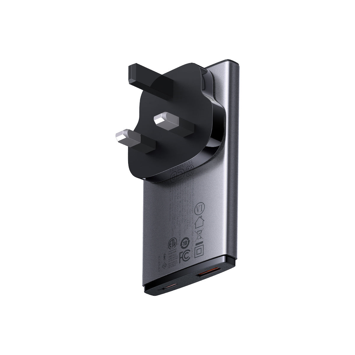 baseus-gan5-pro-usb-c-travel-adapter-65w-adattatore-da-viaggio-con-spine-us-uk-e image 4