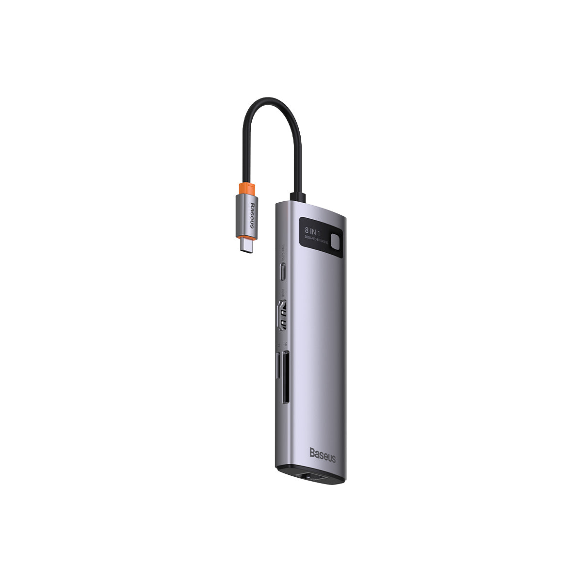 baseus-joystar-hub-usb-c-8-in-1-adattatore-multiporta-con-hdmi-4k-30hz-usb-letto image 1