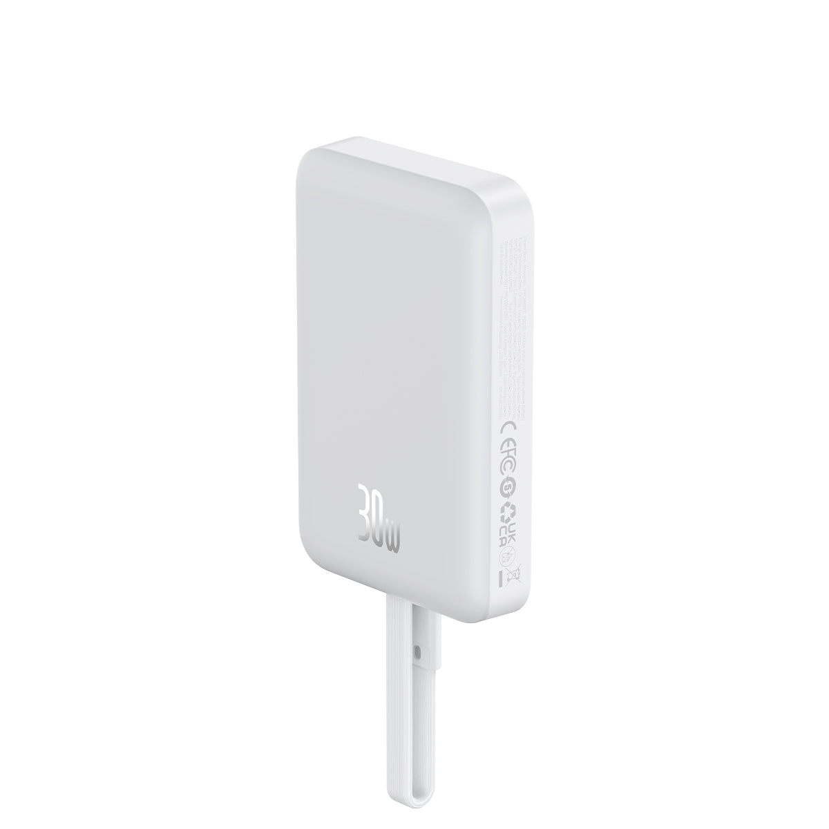 baseus-magnetic-power-bank-30w-10000mah-con-cavo-usb-c-integrato-per-iphone image 2