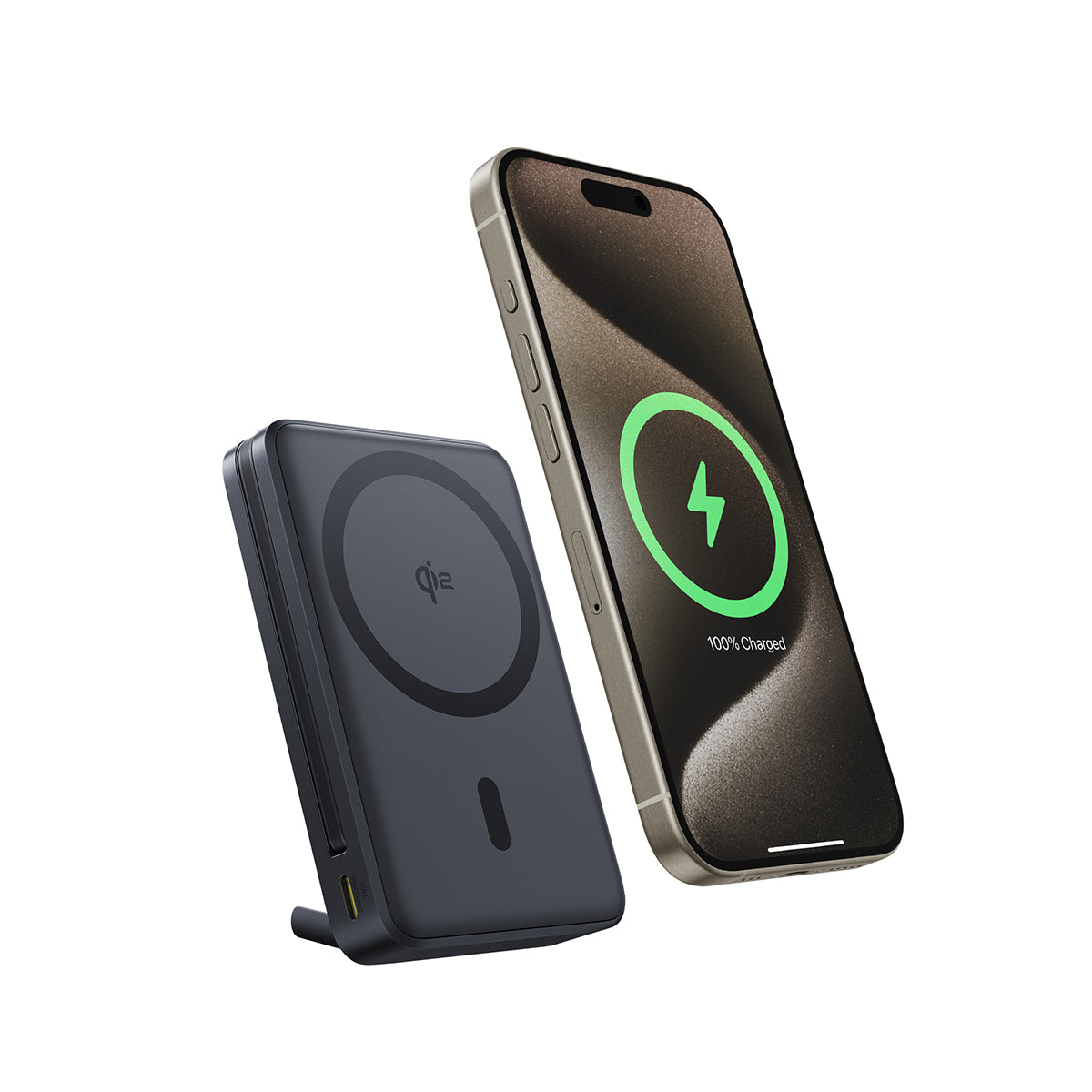 baseus-nomos-power-bank-magnetica-qi2-45w-10000mah-con-cavo-usb-c-e-supporto image 2