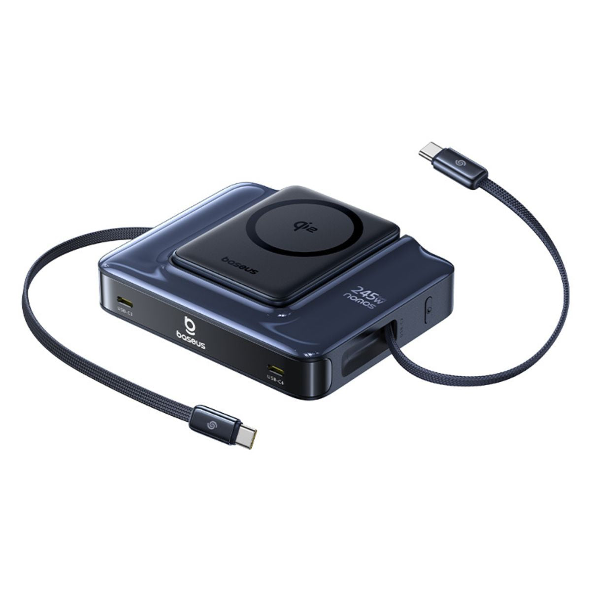 baseus-nomos-nh21-stazione-di-ricarica-desktop-6-in-1-245w-con-cavo-retrattile-1 image 4