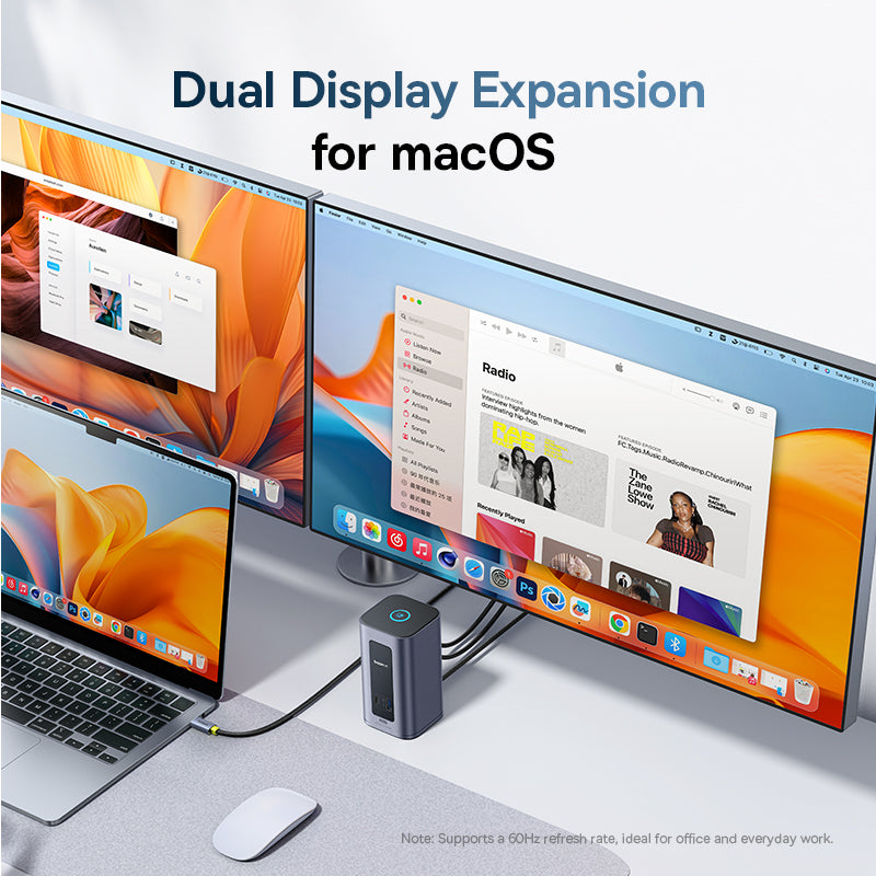 baseus-nomos-nu1-air-docking-station-12-in-1-per-mac-dual-display-mst-usb-c-100w image 4