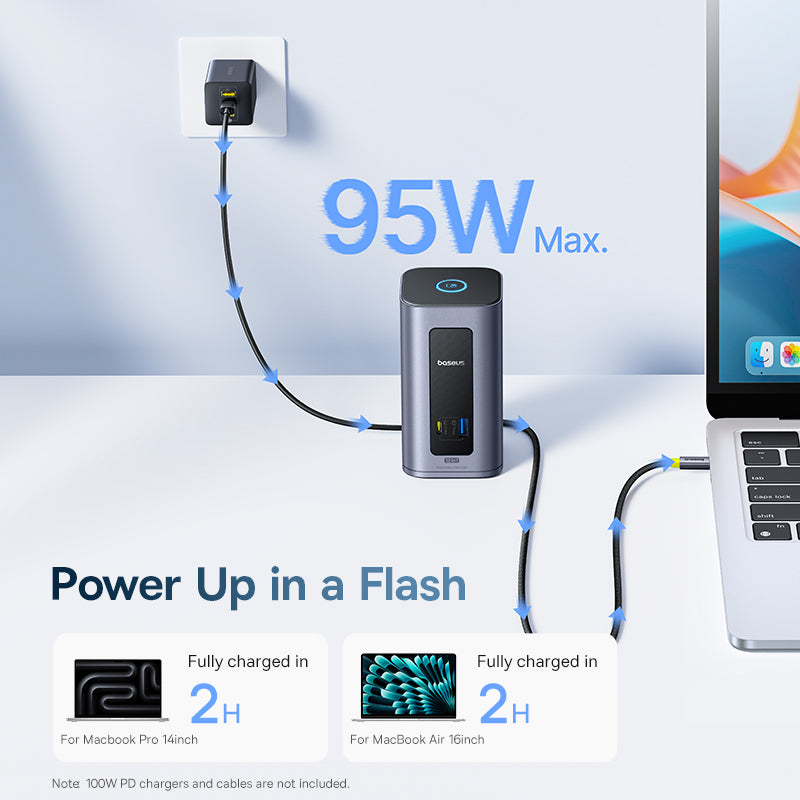 baseus-nomos-nu1-air-docking-station-12-in-1-per-mac-dual-display-mst-usb-c-100w image 7