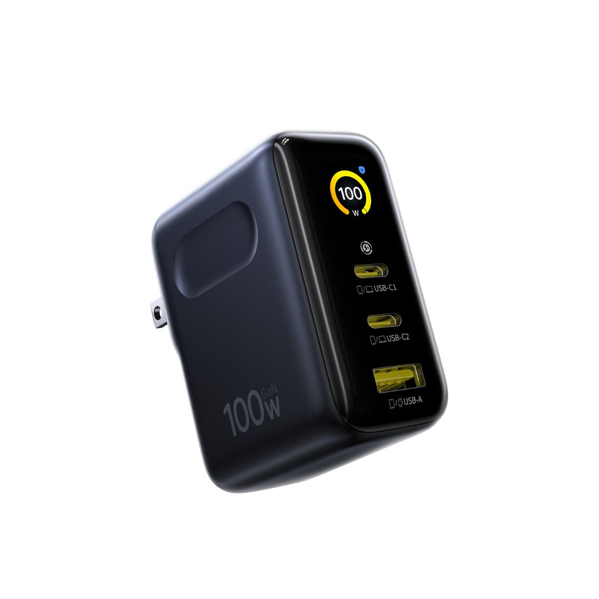 baseus-picogo-ae21-100w-caricatore-rapido-2x-usb-c-usb-a-con-display-digitale image 3
