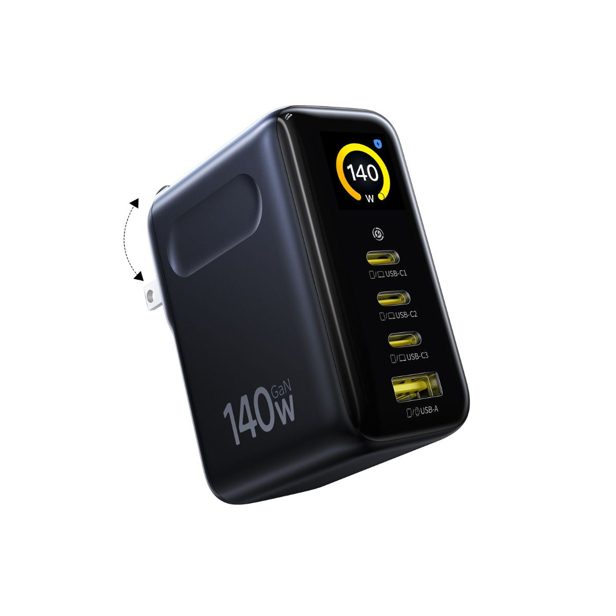 baseus-picogo-ah11-fast-charger-140w-3c-u-caricatore-da-muro-gan-4-porte-con-dis image 2