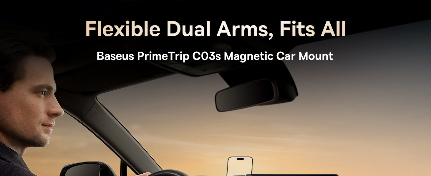 baseus-primetrip-c03s-supporto-telefono-auto-magnetico-con-braccio-dual-arm-e-ba image 8