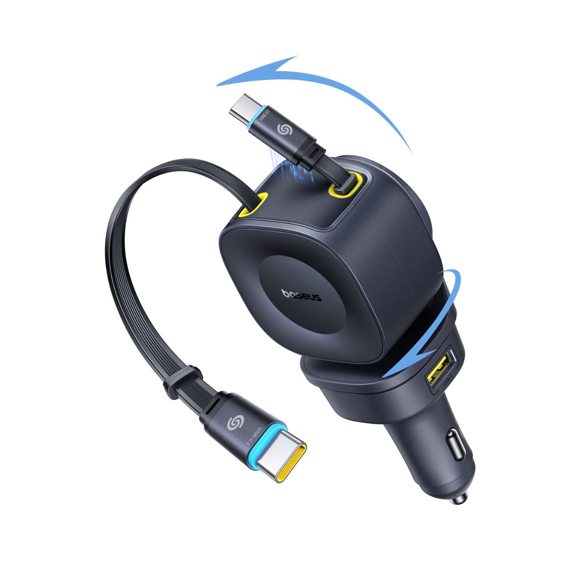 baseus-primetrip-vr2-max-caricatore-auto-con-cavi-retrattili-3c-u-163w image 2