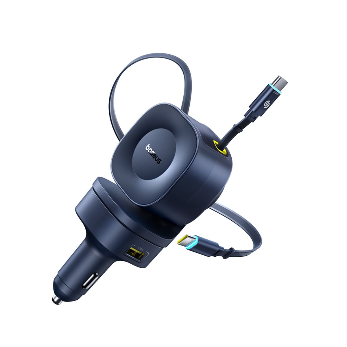baseus-primetrip-vr2-max-caricatore-auto-con-cavi-retrattili-3c-u-240w image 2