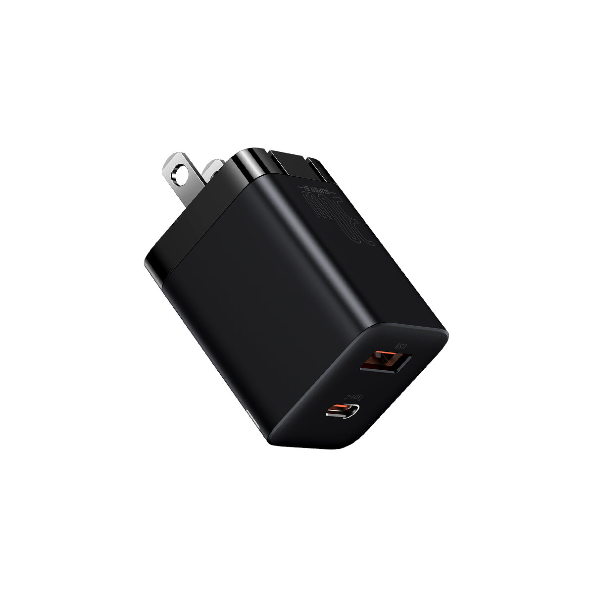baseus-super-si-pro-caricatore-rapido-dual-port-30w-usb-c-usb-a-con-protezione-b image 3