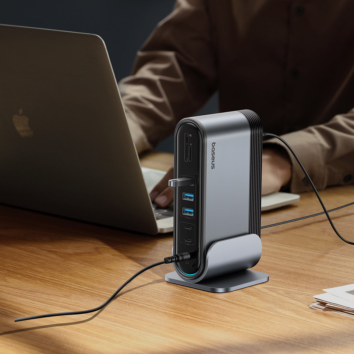 baseus-unionjoy-17-in-1-docking-station-a-tripla-display-con-5-porte-usb-e-ether image 8