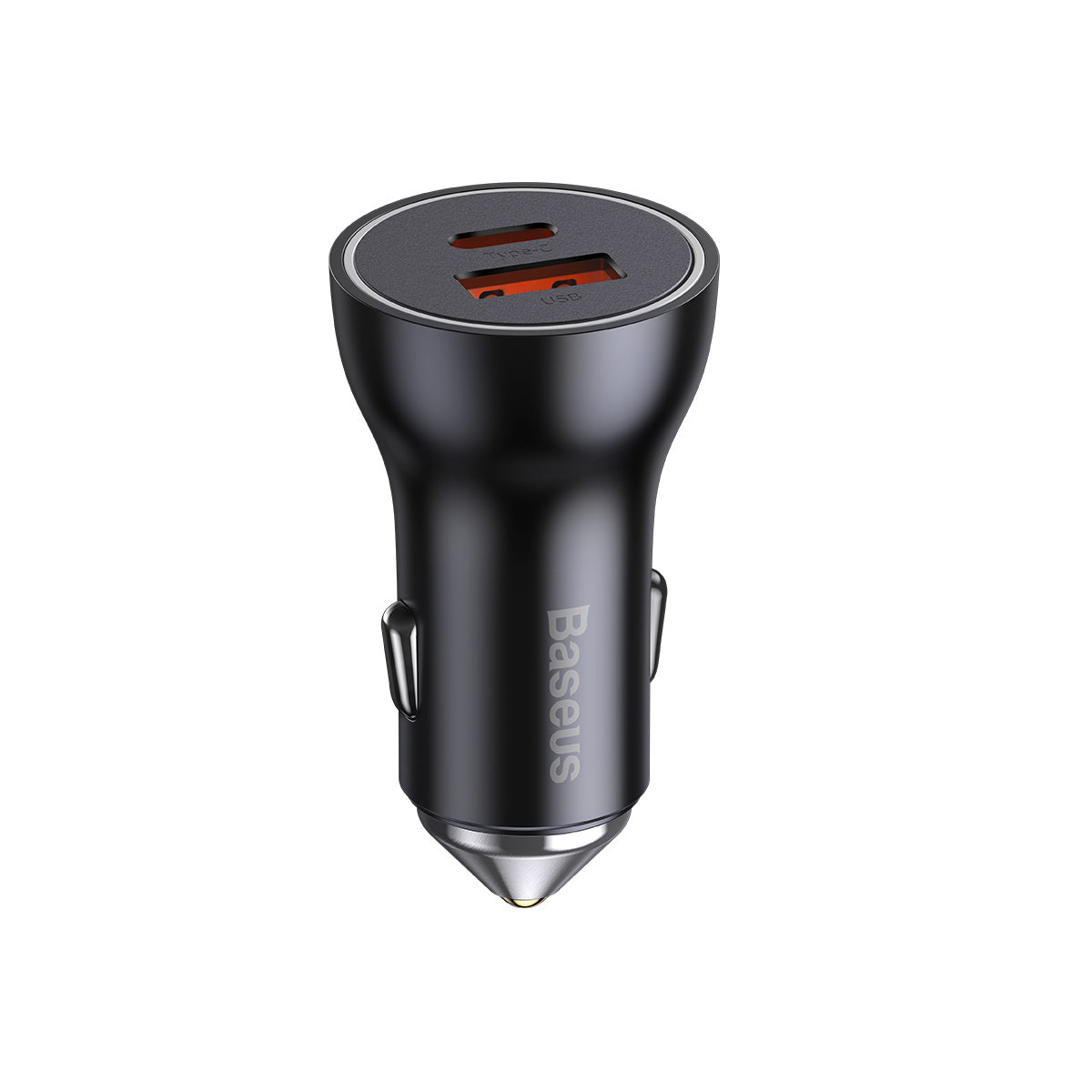 baseus-caricatore-auto-usb-a-usb-c-60w-con-distribuzione-intelligente-della-pote image 1